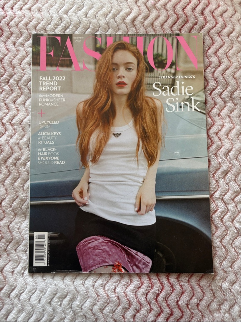 Sadie Sink on FASHION Magazine Cover September 2022